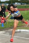 Womens under-17s shot putt, Northern Under-17s/U-15s and U13s Champs, Leigh Sports Village, Leigh. Photo: David T. Hewitson/Sports for All Pics